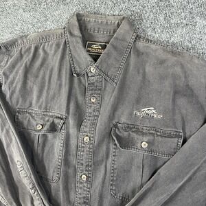 Team Realtree Signature Collection‎ Mens L Faded Black Cotton Hunting Vintage